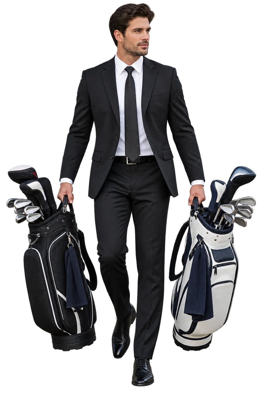 A chauffeur loading clubs for an unscheduled afternoon